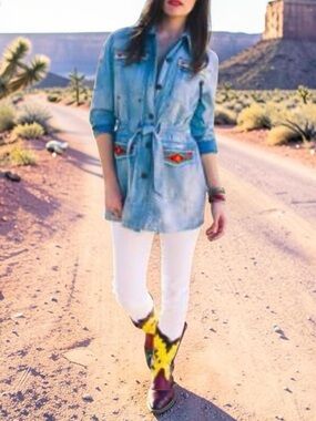 DOUBLE D RANCH Vintage Denim Tunic